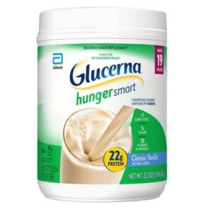 Oral Supplement Glucerna Hunger Smart Homemade Vanilla Flavor Powder 22.3 oz. Canister