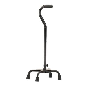 Large Base Quad Cane Nova Aluminum 30 to 39 Inch Height Black
