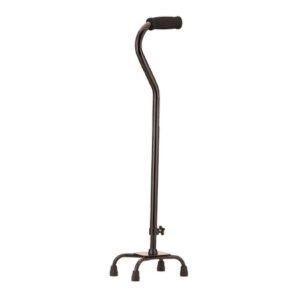 Small Base Quad Cane Nova Aluminum 30 to 39 Inch Height Black