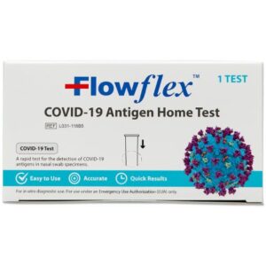 Respiratory Test Kit FlowFlex COVID-19 Antigen OTC 300 Tests per Case / 1 Test per Box CLIA Waived
