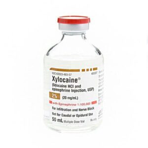 Xylocaine with Epinephrine Lidocaine HCl / Epinephrine 2% – 1:100,000 Injection 50 mL