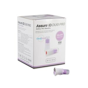 Safety Insulin Pen Needle Assure ID DUO Pro 31 Gauge 5 mm Length Automatic Safety with Back-End Shield