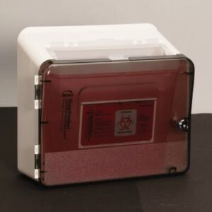Sharps Container Cabinet / Wall Enclosure ABS Plastic Wall Mount