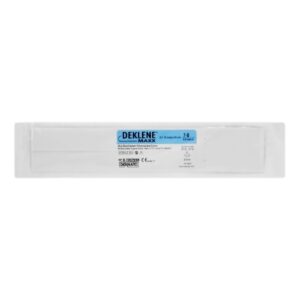 Nonabsorbable Suture with Needle DEKLENE MAXX Polypropylene XT-6 3/8 Circle Taper Point Needle Size 7-0 Monofilament