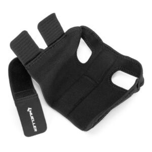 Wrist Brace Mueller Reversible Bilateral / Wraparound Aluminum / EVA Foam / Natural Rubber / Polyester / PVC Left or Right Hand Black One Size Fits Most
