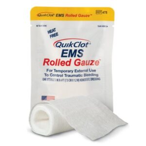 Hemostatic Dressing QuikClot 3 Inch X 4 Foot 1 per Pack Sterile