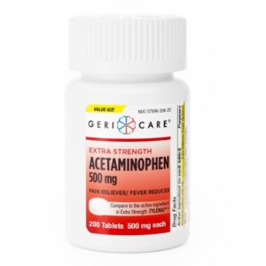 Pain Relief Geri-Care 500 mg Strength Acetaminophen Tablet 200 per Bottle