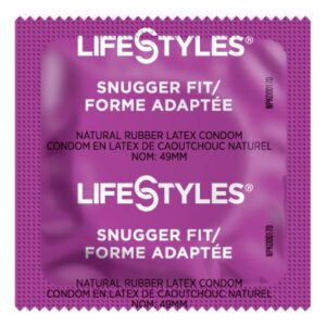 Condom Lifestyles Snugger Fit Lubricated One Size Fits Most 1,008 per Case