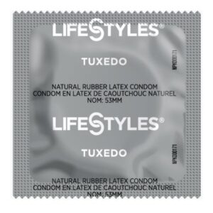 Condom Lifestyles Tuxedo Lubricated One Size Fits Most 1,008 per Case