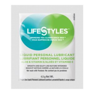 Personal Lubricant Lifestyles 4.5 Gram Individual Packet