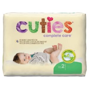Unisex Baby Diaper Cuties Complete Care Size 2 Disposable Heavy Absorbency