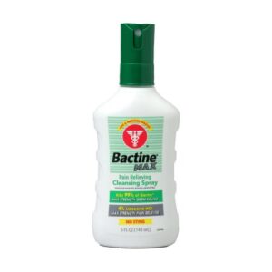 Pain Relieving Antiseptic BZK (Benzalkonium Chloride) / Lidocaine HCl Bactine MAX Cleansing Spray Topical Liquid 5 oz. Spray Bottle
