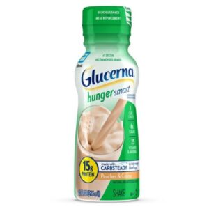 Oral Supplement Glucerna Hunger Smart Shake Peaches and Cr?me Flavor Liquid 10 oz. Bottle