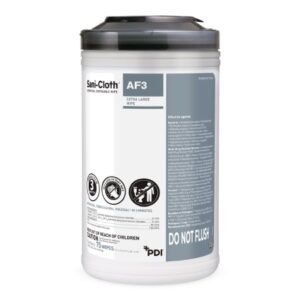 Surface Disinfectant Cleaner Sani-Cloth AF3 Premoistened Germicidal Manual Pull Wipe 75 Count Canister Mild Scent NonSterile