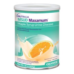 Oral Supplement MSUD Maxamum Orange Flavor Powder 16 oz. Can