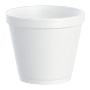 Insulated Food Container J Cup White Single Use Foam 3-1/2 Diameter X 2-3/10 Diameter X 2-9/10 H Inch