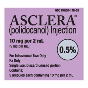 ASCLERA Polidocanol 5 mg / mL Injection 2 mL