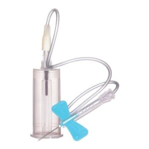 Sol-Care Blood Collection Set with Holder 23 Gauge 3/4 Inch Needle Length Safety Needle 12 Inch Tubing Sterile