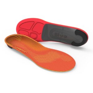 Insole Superfeet RUN Pain Relief Full Length Carbon Fiber / Foam / Nylon Female 6-1/2 to 8 / Male 5-1/2 to 7 Black / Orange / Yellow