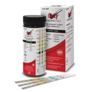 Urinalysis Reagent Clarity Bilirubin, Blood, Glucose, Ketone, Leukocytes, Nitrite, pH, Protein, Specific Gravity, Urobilinogen For Clarity Platinum Urine Analyzer Only