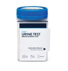 Drugs of Abuse Test Kit iCup AMP1000, BUP10, BZO300, COC300, ETG500, FEN20, HRN (AM6), mAMP1000/MET1000, MDMA500, MTD300, OPI300, OXY100, THC50, TRA200 25 Tests For Forensic Use Only