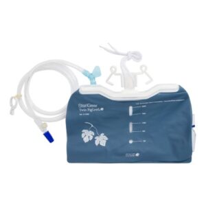 Urinary Drain Bag The Fig Leaf Anti-Reflux Valve Sterile 2,000 mL Vinyl