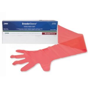 GIA Shoulder Length Glove BreederSleeve One Size Fits Most Polyethylene Orange 36 Inch Straight Cuff NonSterile