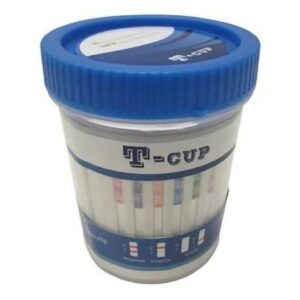 Drugs of Abuse Test Kit T-Cup AMP, COC, mAMP/MET, OPI, THC 25 Tests CLIA Waived