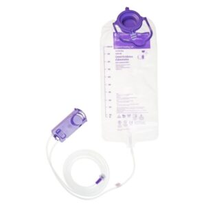 Enteral Feeding Pump Bag Set without ENFit Transitional Adapter Kangaroo Connect 1000 mL PVC NonSterile