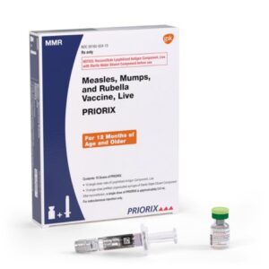 PRIORIX Measles, Mumps, and Rubella Vaccine, Preservative Free 2512 CCID – 15842 CCID – 1995 CCID / 0.5mL Injection 0.5 mL
