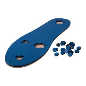 Offloading Insole PediFix PressureOFF Customizable Soft Top System 6 Full Length / Removable Bottom Pegs Polyurethane Foam Female and Male Up to 15 Black / Blue / Tan
