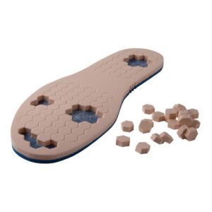 Offloading Insole PediFix PressureOFF High Protection System 9 Wide Full Length / Removable Bottom Pegs Polyurethane Foam Female 8 to 11 / Male 6 to 9 Blue / Tan