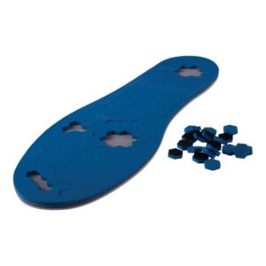 Offloading Insole PediFix PressureOFF Reattachable Pegs System 7 Soft Full Length / Removable Bottom Pegs Polyurethane Foam Female 11 to 12-1/2 / Male 10 to 11-1/2 Blue / Tan
