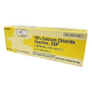 Calcium Chloride, Preservative Free 10%, 100 mg / mL Injection 10 mL