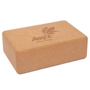 Airex ECO Yoga Block Brown Natural Cork 4 X 6 X 9 Inch