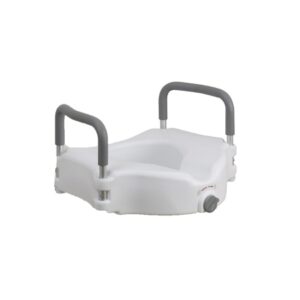 Raised Toilet Seat with Arms drive Premium 5 Inch Height Standard / Elongated 300 lbs. Weight Capacity