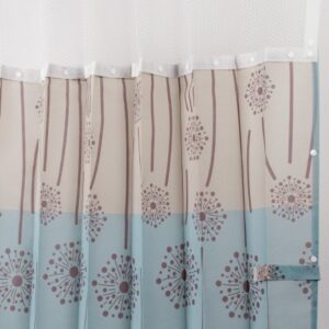 Privacy Curtain Flower 72 X 72 Inch