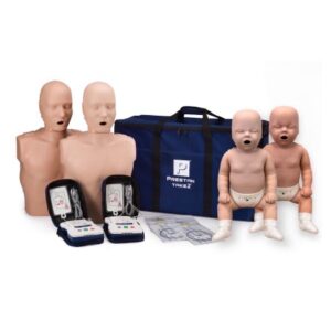 CPR Mannequin Prestan TAKE2 Diversity Kit Torso with Head / Full Body / Medium and Dark Skin Tones Gender Neutral Adult / Infant