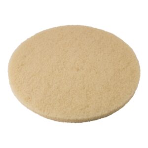 Hard Floor Burnishing Pad Performance Plus 20 Inch Diameter Beige Polyester Fiber