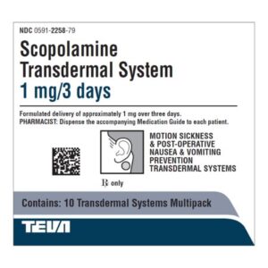 Scopolamine 1 mg / 3 Day Patch 10 Patches