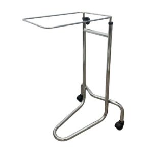 Mayo Instrument Stand McKesson Hand Operated Double Post California Style Small Tray