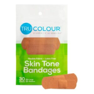 Waterproof Adhesive Strip Tru-Colour 1 X 3 Inch Fabric Rectangle Olive Sterile