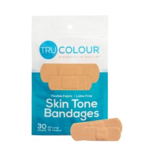 Waterproof Adhesive Strip Tru-Colour 1 X 3 Inch Fabric Rectangle Beige Sterile