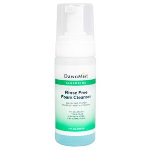Rinse-Free Cleanser DawnMist Foaming 4 oz. Pump Bottle Scented