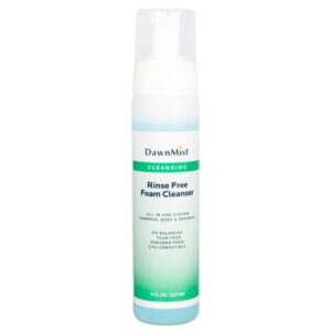 Rinse-Free Cleanser DawnMist Foaming 8 oz. Pump Bottle Scented