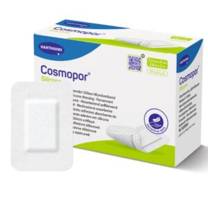 Island Dressing Cosmopor Silicone 2 X 2.28 Inch Rectangle Sterile Water Resistant Nonwoven Backing