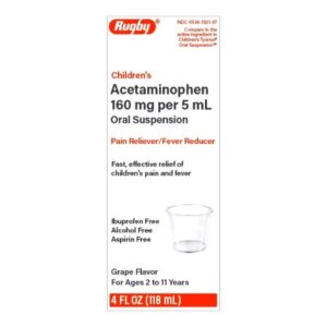 Children’s Pain Relief 160 mg / 5 mL Strength Acetaminophen Oral Suspension 4 oz.