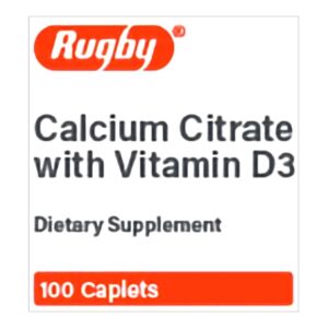 Joint Health Supplement Calcium Citrate / Vitamin D3 315 mg – 5 mcg Strength Tablet 100 per Bottle