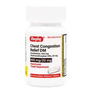 Cold and Cough Relief 20 mg – 400 mg Strength Tablet 60 per Bottle