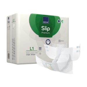 Unisex Adult Incontinence Brief Abena Slip Premium L1 Large Disposable Heavy Absorbency